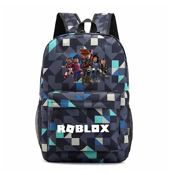 Roblox Ryggsäck för Barn Skolväska Print Gaming Bokväska C