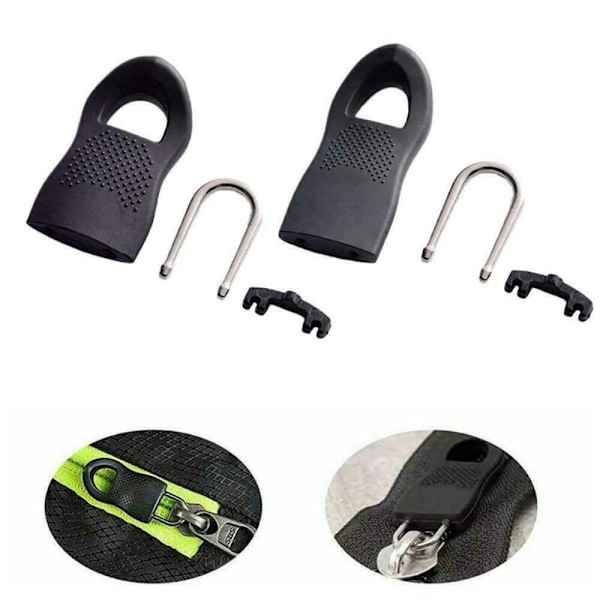 10 st Avtagbar dragflik dragkedja universal bagage skolväska 10pcs large