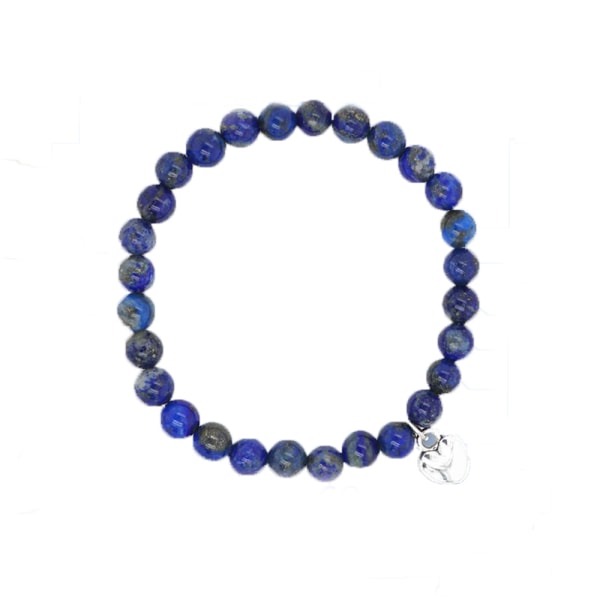 Kvinnor Armband 6MM lymfatisk främja cirkulation lättnad ödem Lapis Lazuli