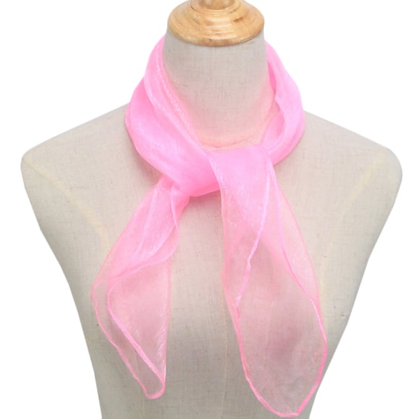 Damhalsduk i siden, transparent, elegant, godis, ljus, presenter Pink 60*60CM