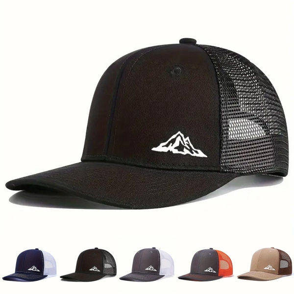 Unisex Trucker Mesh Baseball Cap Andningsbar Sport Snapback Hat #4