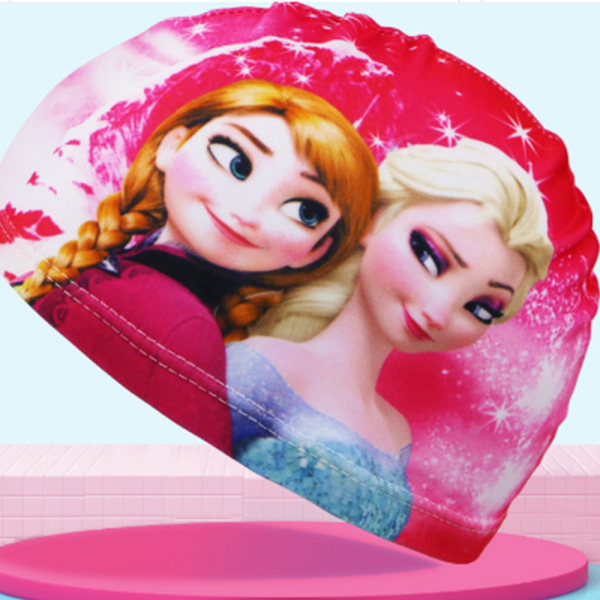 Frysta barn pojke flicka tecknad simning mössa simma hatt Frozen
