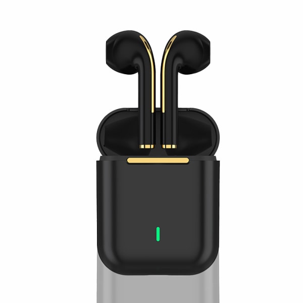 Uppladdningsbara trådlösa Bluetooth -hörlurar Sport Röstsamtal black