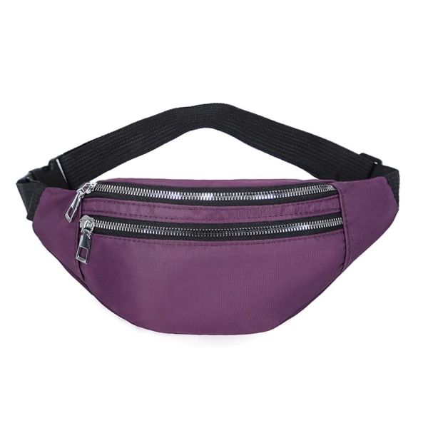 Herr Dam Stor rumpa väska fanny pack väskor Midjebältesväska purple
