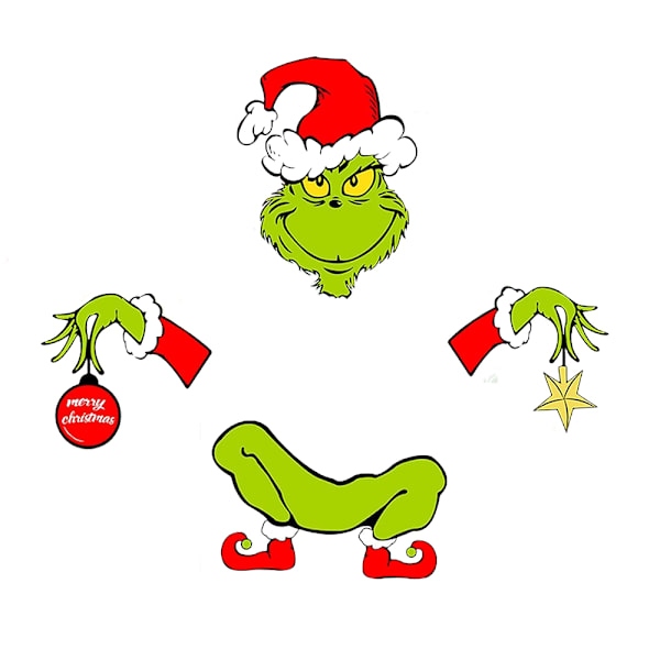 Julepynt til juletre - Morsom juletrepynt Tyv stjal tretopphode, armer og ben til julefest hjemme
