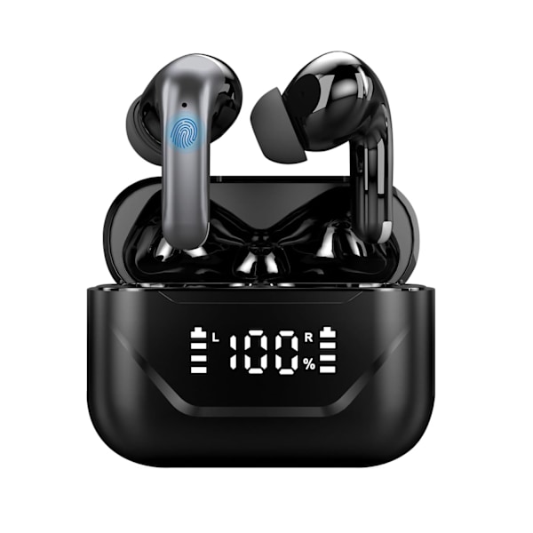 Reaaliaikainen kääntäjäkuuloke, 3-in-1 kielikäännöskuulokkeet 144 kielellä ja aksentilla, langaton Bluetooth-käännössarja Black