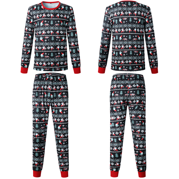 Vuxen Barn Familj Matchande Jul Pyjamas Xmas Nattkläder Pyjamas PJs Set Men 3XL