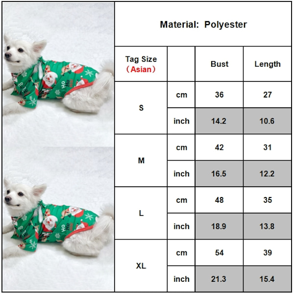 Joulu Pyjamat Perhe Yhteensopivat Joulupukki Kuviolliset Pyjamat Aikuiset Lapset Vauva Koira Joulu Yöasut Pyjama Setti Dog L
