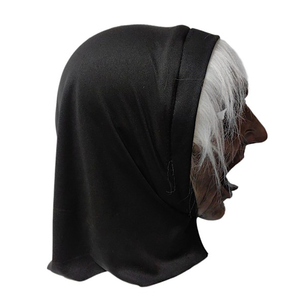 Krullig tunga häxmask Halloween skräck huvudbonad fest cosplay kostym rekvisita Halloween mask