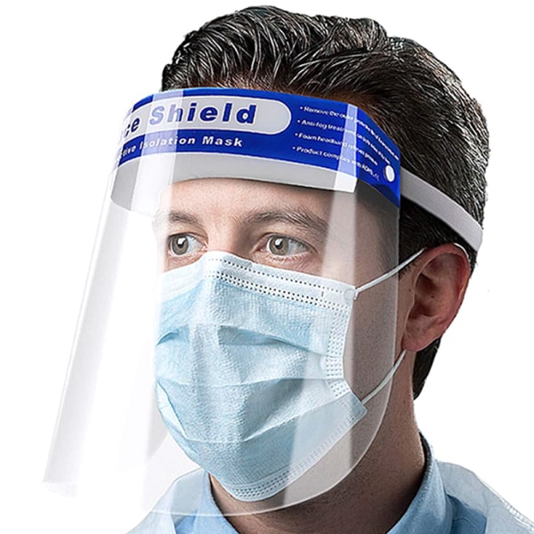 5 st Skyddssköld genomskinlig mask anti-dim klar mask 5pcs