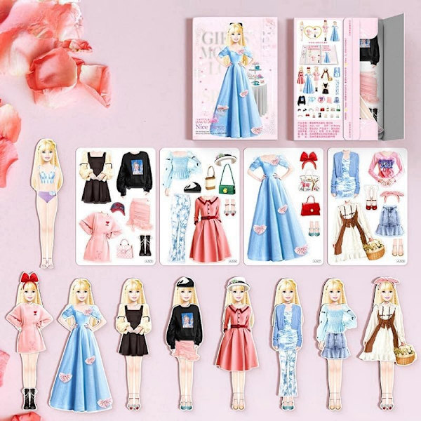 Magnetiska Kläddockor, Magnetisk Prinsessa Kläddocka för Flickor 4-7 År #2