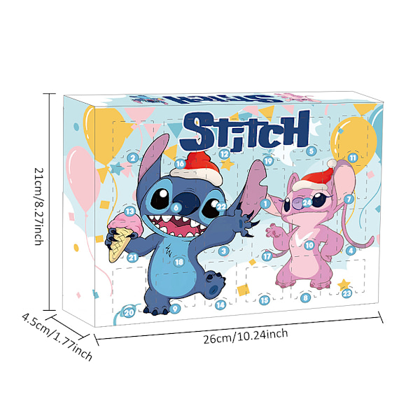 2023 Julkalender 24 dagar Stitch figurer nedräkning