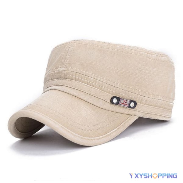 Baseball keps solskydd sport solskärm arméhatt kadett militär beige