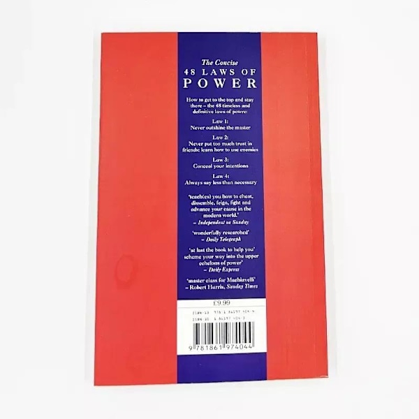 Ny The Concise 48 Laws Of Power Robert Greene Samling Bøger Paperback