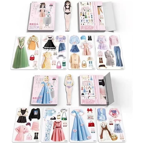 Magnetiska Kläddockor, Magnetisk Prinsessa Kläddocka för Flickor 4-7 År #1