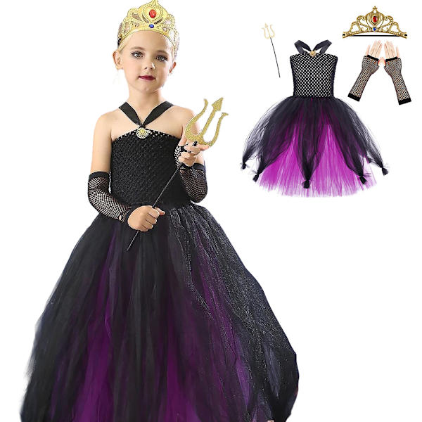 Wusula Prinsessekjole Kostume Til Pige Halloween Karneval Cosplay XL