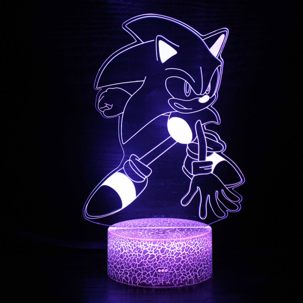 Sonic Night Light LED Colorful Touch Fjärrkontroll Bordslampa E
