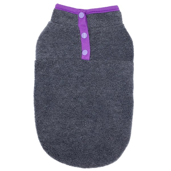 Husdjur Valp Katt Hund Jumper Väst Rock Kläder Vinter Kläder Tyg Dark Grey M