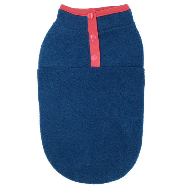 Husdjur Valp Katt Hund Jumper Väst Rock Kläder Vinter Kläder Tyg Dark Blue L