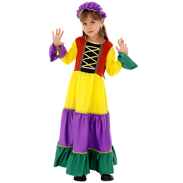Barnkarnevalsklänning Cosplay Kostymklänning Prinsessklänning Halloween Jul Födelsedagsfest Outfit L