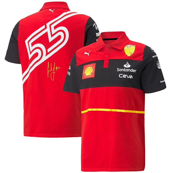 Scuderia Ferrari F1 -ajovarusteet miesten klassinen poolopaita fanilahja #3 M