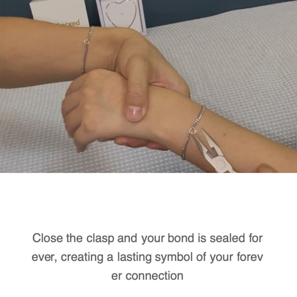 Forever Armband Set, Pargåva, Vänarmband, Låsbar Armband, Jul- och Alla hjärtans dag-gåva, Gåva till Honom och Henne, Smyckesgåva 1Pair Gold