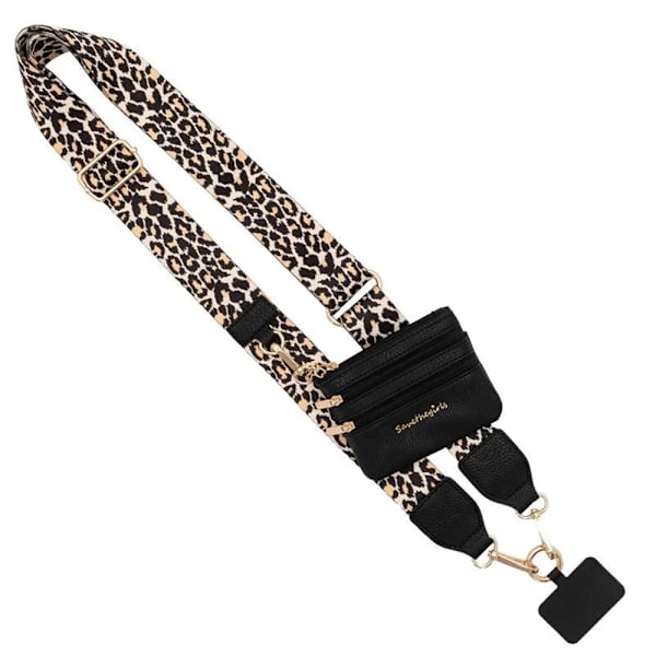 Mobiltelefon snodd universell crossbody telefon justerbar axelrem för män och kvinnor, resor, shopping, promenader D