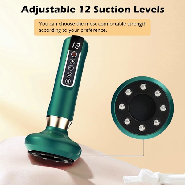 2024 Uppgraderad Massager, Intelligent Vaovac Anti-Cellulit Massager, Massera Buk, Lår, Rumpa och Hals Hemma Green