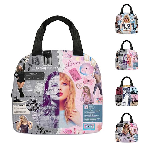 Taylor Swift Monikäyttöinen Lounasrasia Lounaskassi, Kannettava Uudelleenkäytettävä Lounaskassi Terminen Retkeily Matkasäiliö Työhön, Toimistoon, Kouluun #3