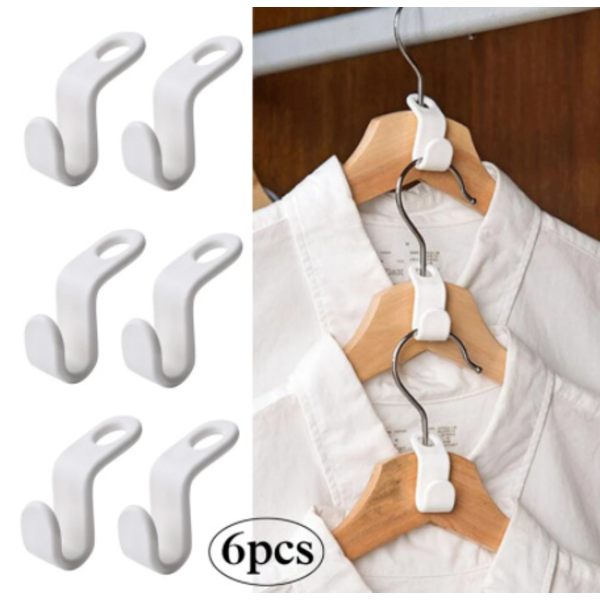 6 kpl Kotivaateripustin Koukku Säästä Tilaa Kaapin Pidike 6pcs