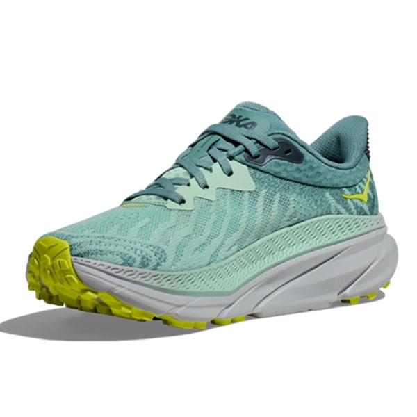 HOKA ONE ONE Challenger ATR 7 Herrskor Lågprofil Löpskor för Asfalt Green + Grey 44