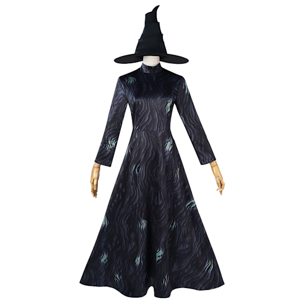 Cosplay Wicked Häxan Elphaba Glinda Klänning Hatt Halloween Karneval Dräkter Klänning Aifuba 2XL