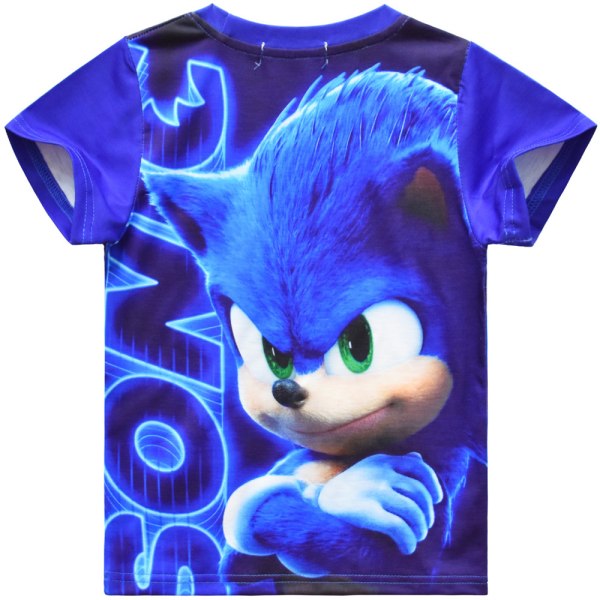 Sonic the Hedgehog Summer Outfit Set T Shirt Shorts för Kids Boy Blue 6-7 Years = EU 116-122
