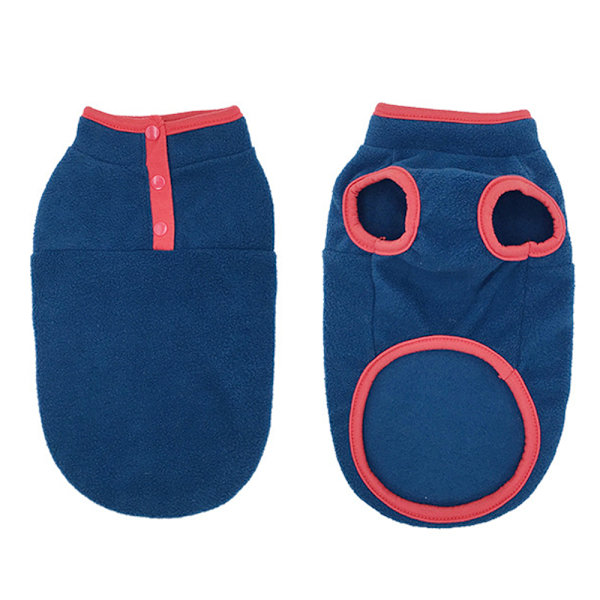 Husdjur Valp Katt Hund Jumper Väst Rock Kläder Vinter Kläder Tyg Dark Blue L
