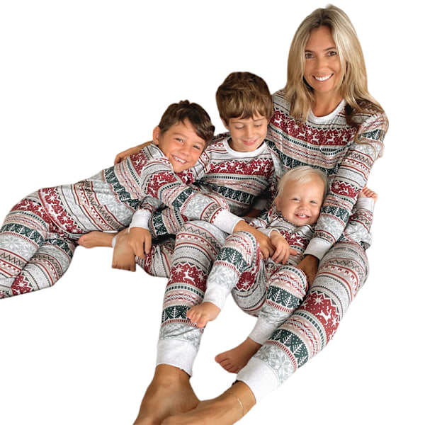 Familjematchande Julpyjamas Set - Festlig Sömnkläder - Julpyjamas Set för Par och Barn - Julpyjamas - Sömnkläder Baby 18-24M