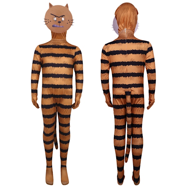 Dog Man Petey Katten Djur Karneval Kostym Dräkt för Barn Flickor Pojkar B 160cm