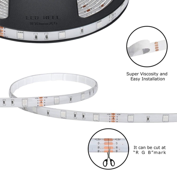 Christmas Waterproof 300 LED 3528 SMD Flexible Strip Light 5 M ( with US Adapter )