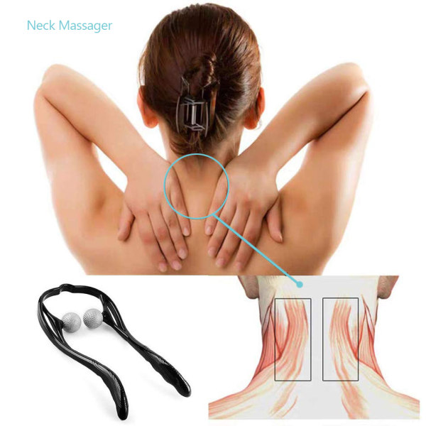 Massageværktøj til højkvalitets nakkeskuldre sort