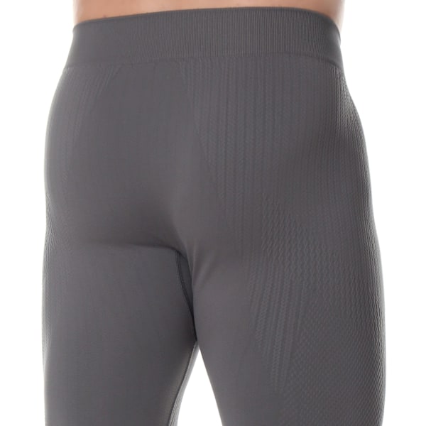 Byxor för herrar Brubeck EXTREME THERMO Termoaktiva leggings med långt ben Mörk grå M