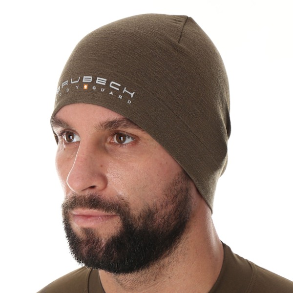 Mössa Brubeck Ranger Wool Merinoull Thermoaktiv UNISEX khaki XL