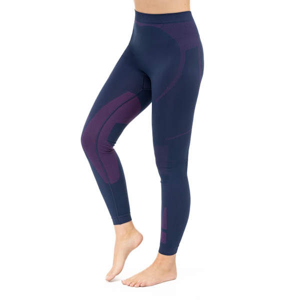 Dambyxor Brubeck DRY Leggings Termoaktiva underkläder Denim-lila M