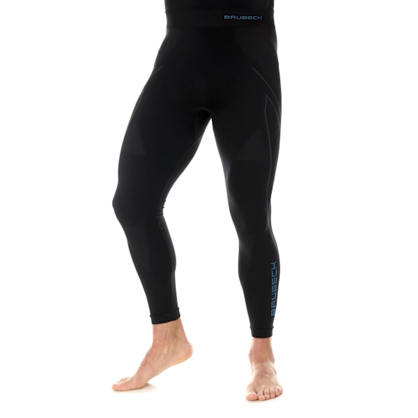 Herrbyxor Brubeck THERMO Lång thermo-aktiva leggings Svart-blå M