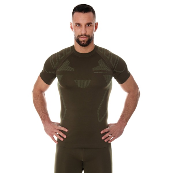 T-shirt för män Brubeck RANGER PROTECT Termoaktiva underkläder för skogen khaki