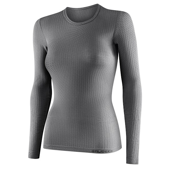 Långärmad termisk T-shirt Brubeck Base Layer UNISEX Grå XXL