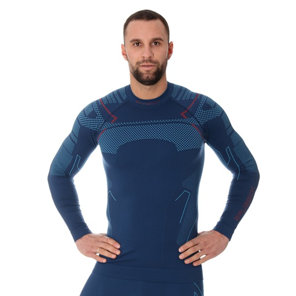 Långärmad sweatshirt för herrar Brubeck THERMO termotröja Denim