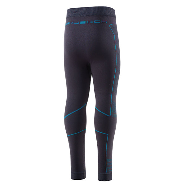 Byxor för barn Brubeck THERMO Kids Långa termoaktiva leggings grafit-blå 104/110