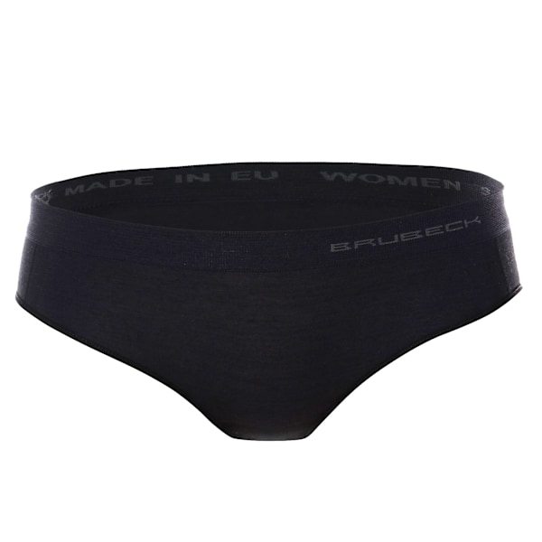 Dam trosor BRUBECK COMFORT WOOL Termoaktiva Hipster Trosor  MERINOULL Svart L