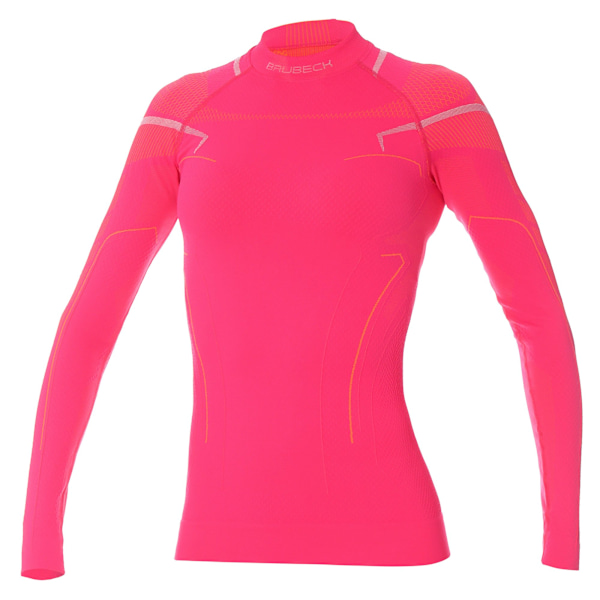 Dam långärmad Tröja Brubeck THERMO Termoaktivtröja Fuchsia XS