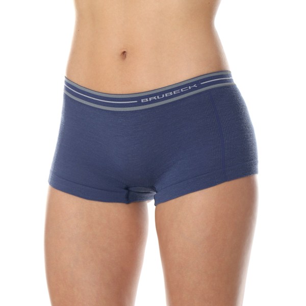 Dam boxershorts Brubeck ACTIVE WOOL Termoaktiva trosor Merinoull Denim M