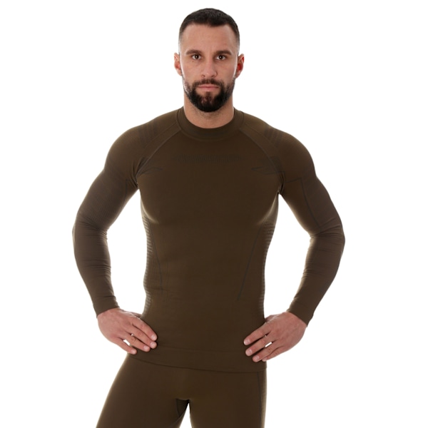 Sweatshirt för män Brubeck RANGER THERMO termoaktiv T-shirt för skogen khaki M